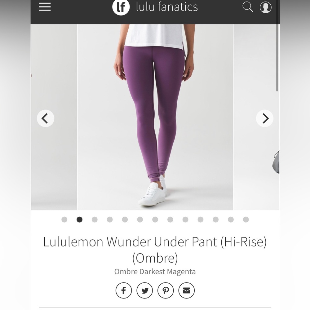 LULULEMON HIGHRISE OMBRÉ - NEVER WORN NWOT 28” OFFERS WELCOME